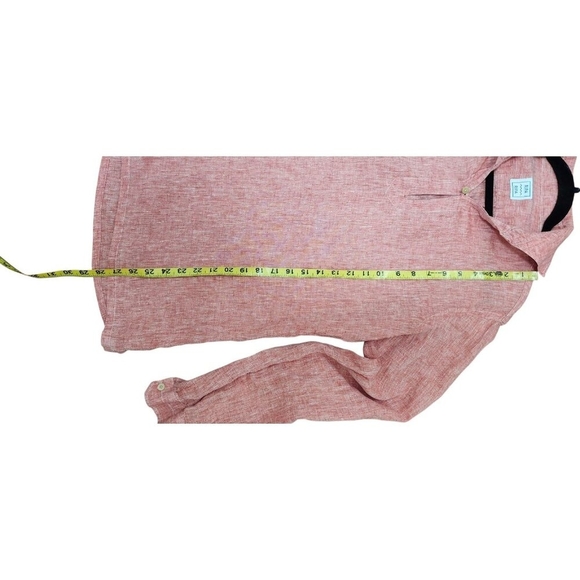 RIPA RIPA Capri Linen Shirt Men Pink Size M - Picture 7 of 11